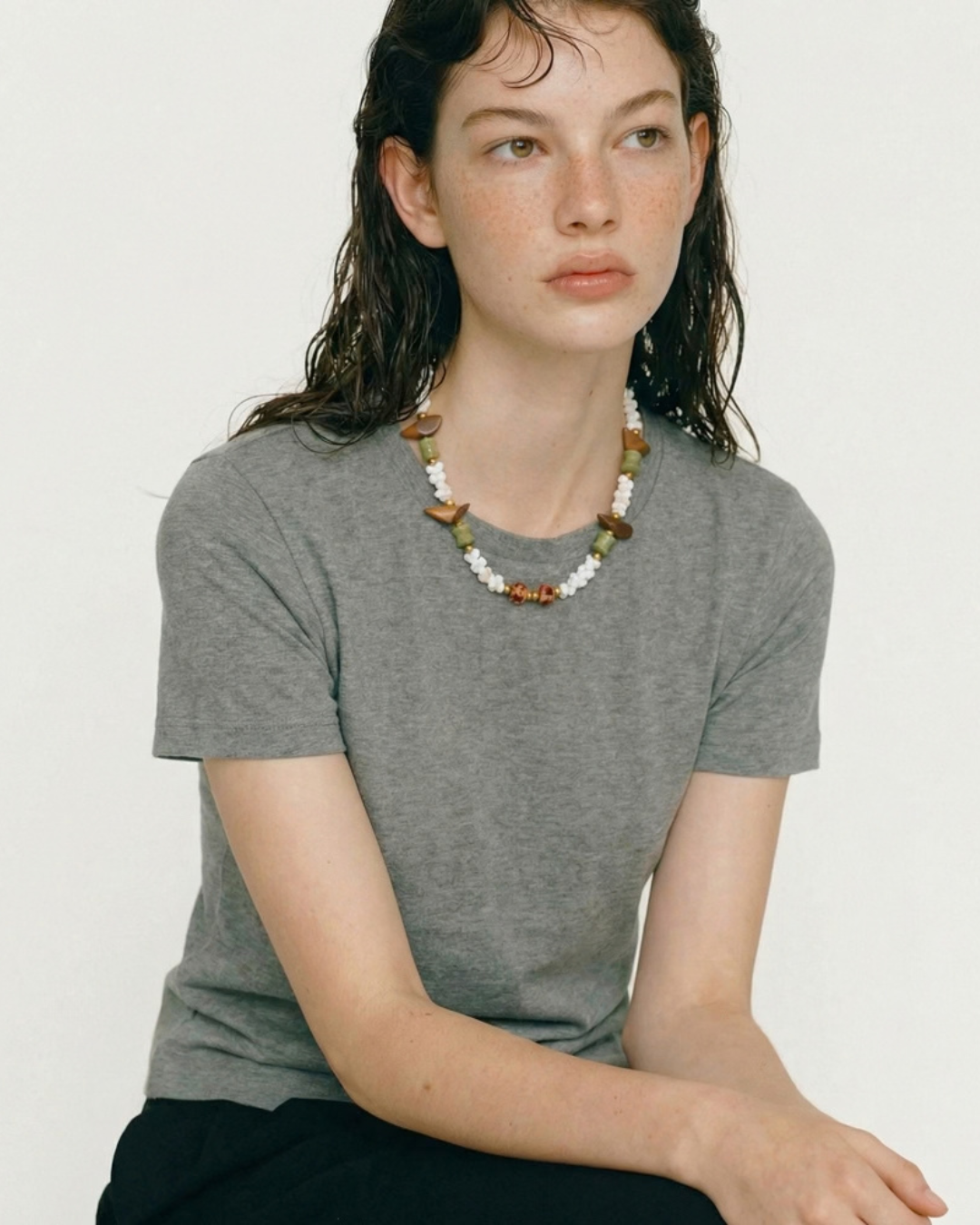 Ketting met Houten Schelpjes