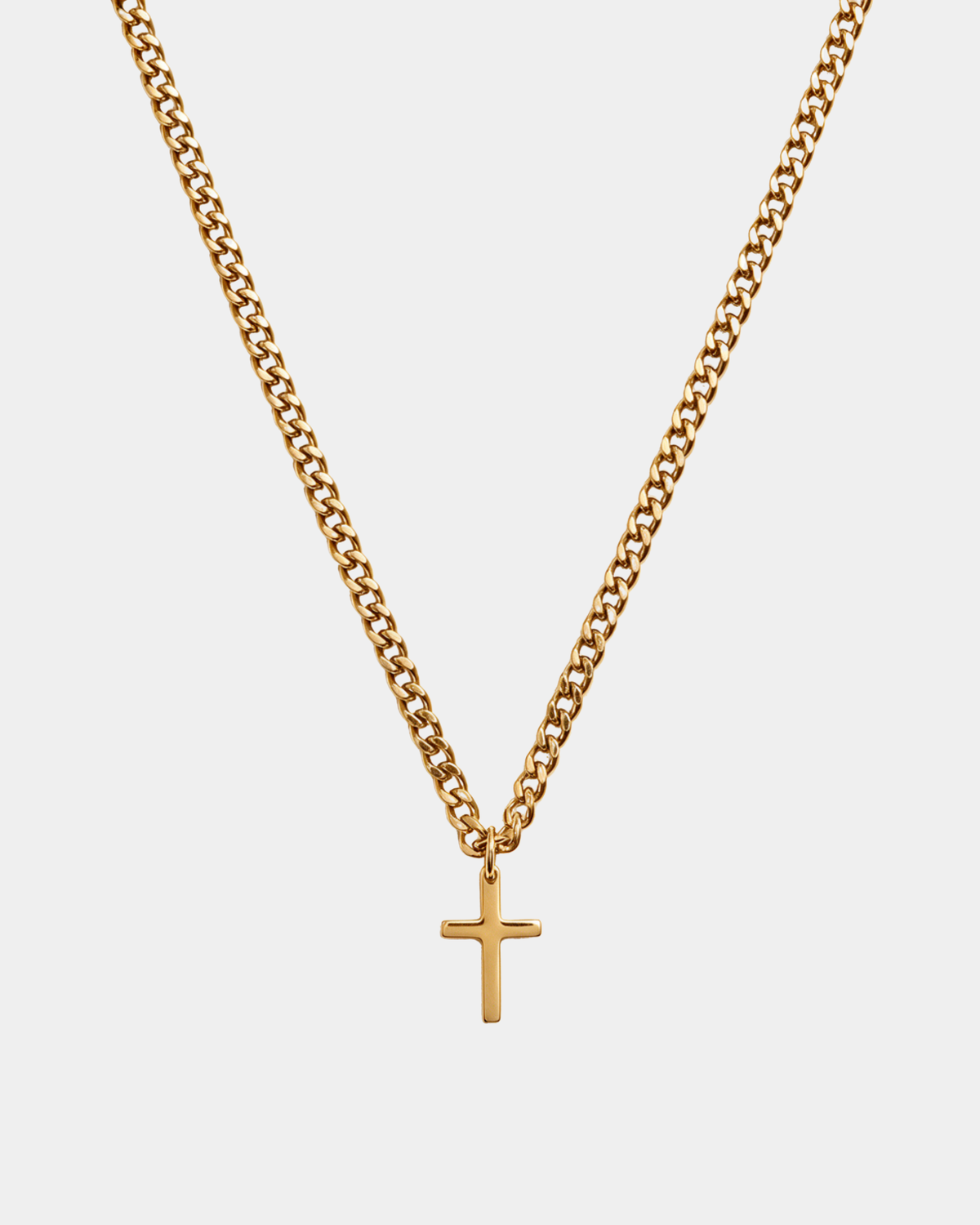 CROSS NECKLACE - 18K GOLD
