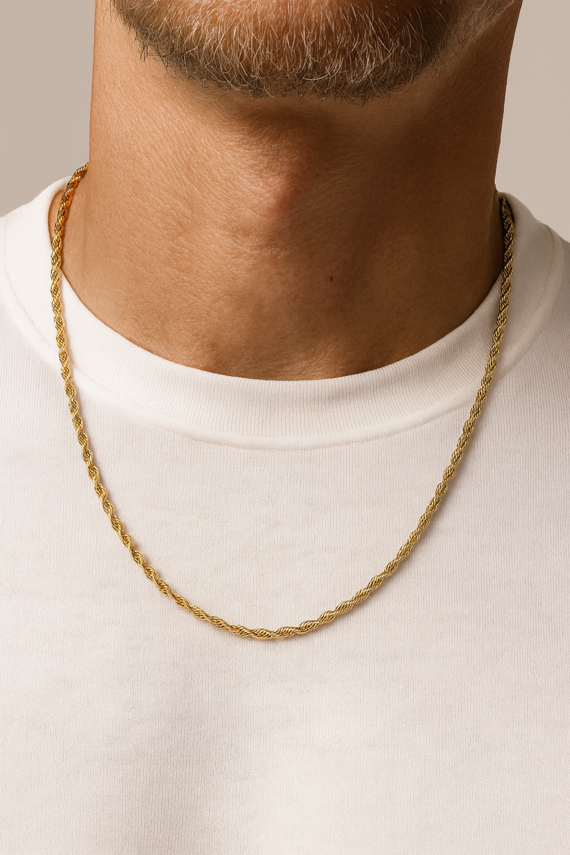 ROPE NECKLACE - 3MM GOLD