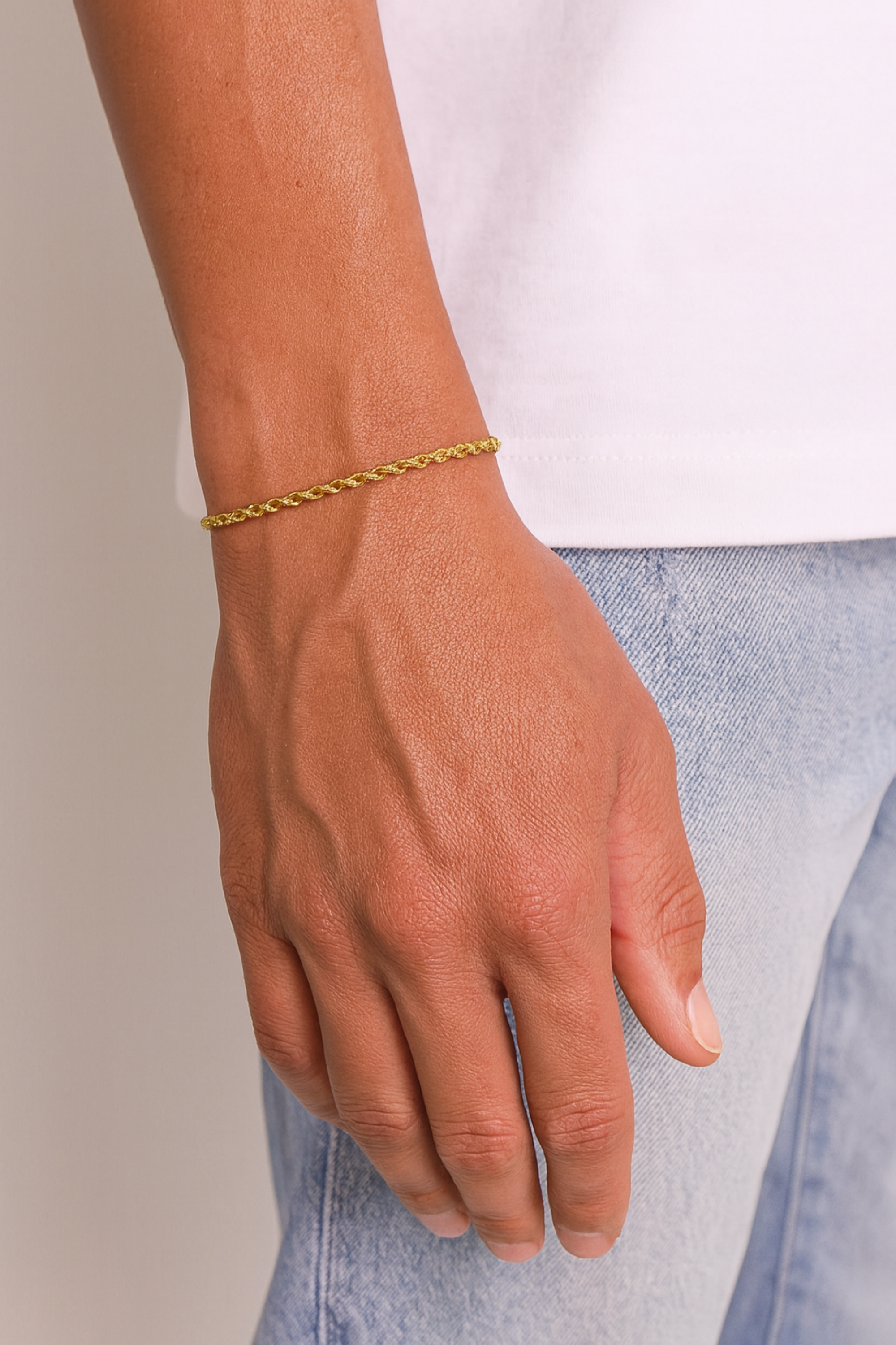 ROPE BRACELET - 3MM GOLD