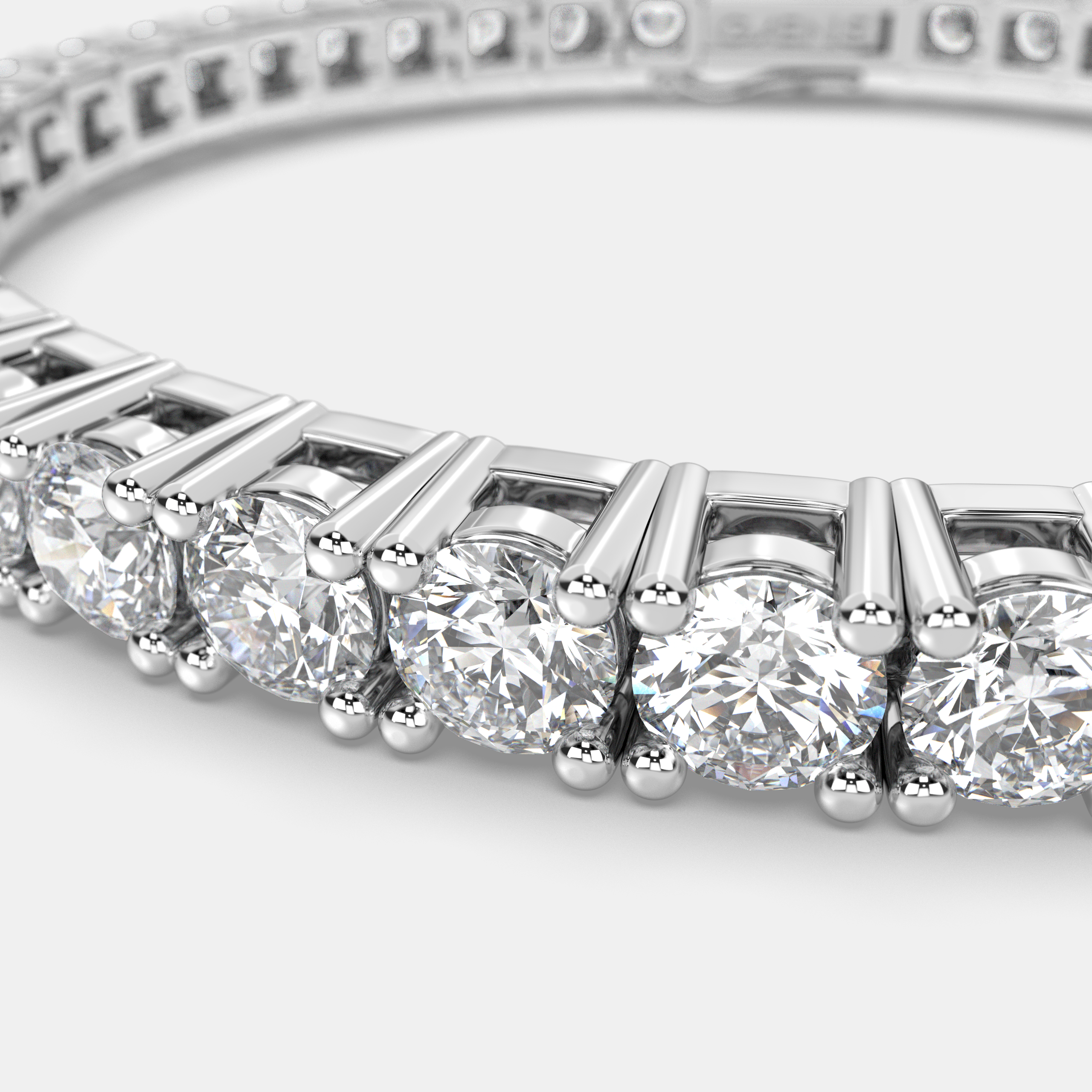 Moissanite Tennis bracelet - White Gold