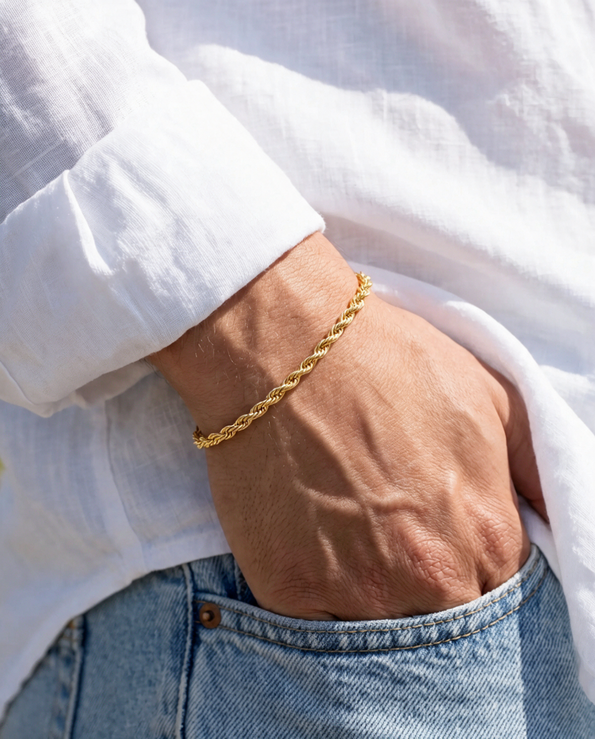 ROPE BRACELET - 3MM GOLD