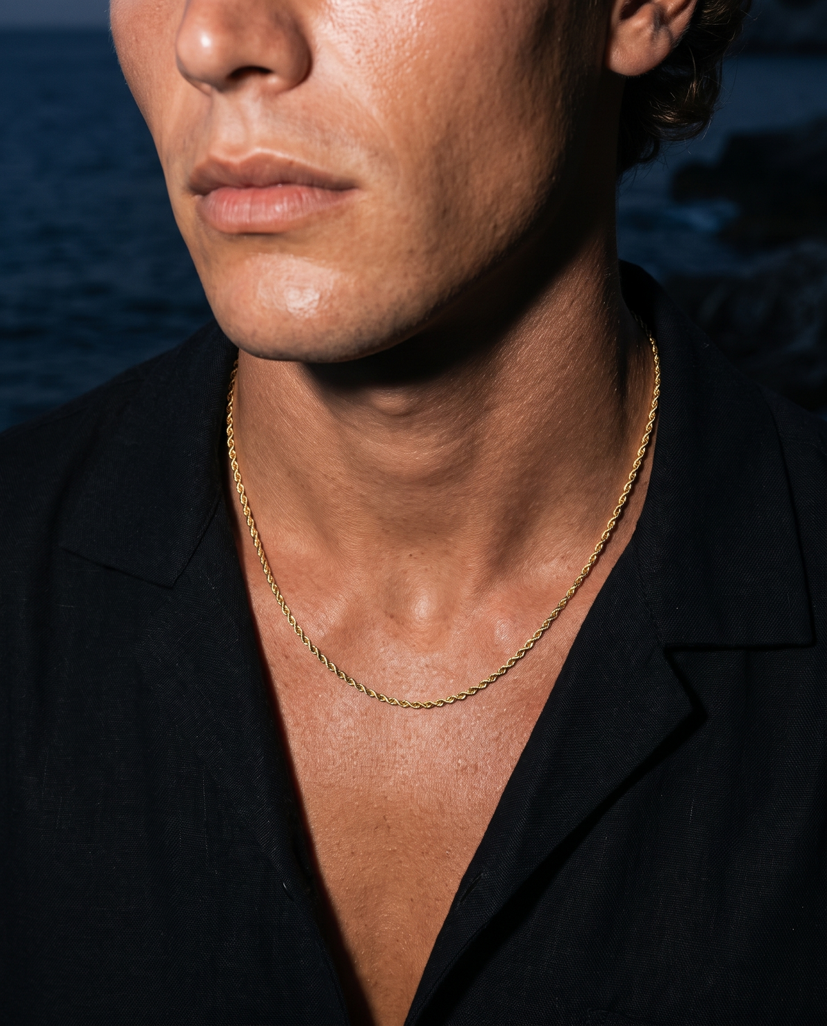 ROPE NECKLACE - 3MM GOLD