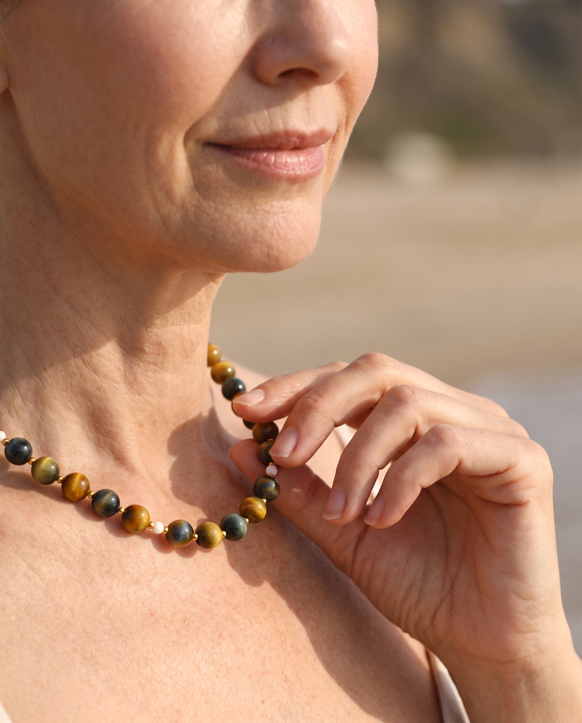 Tijgeroog Kralenketting