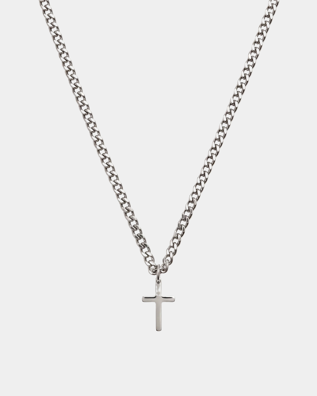 CROSS NECKLACE - SILVER