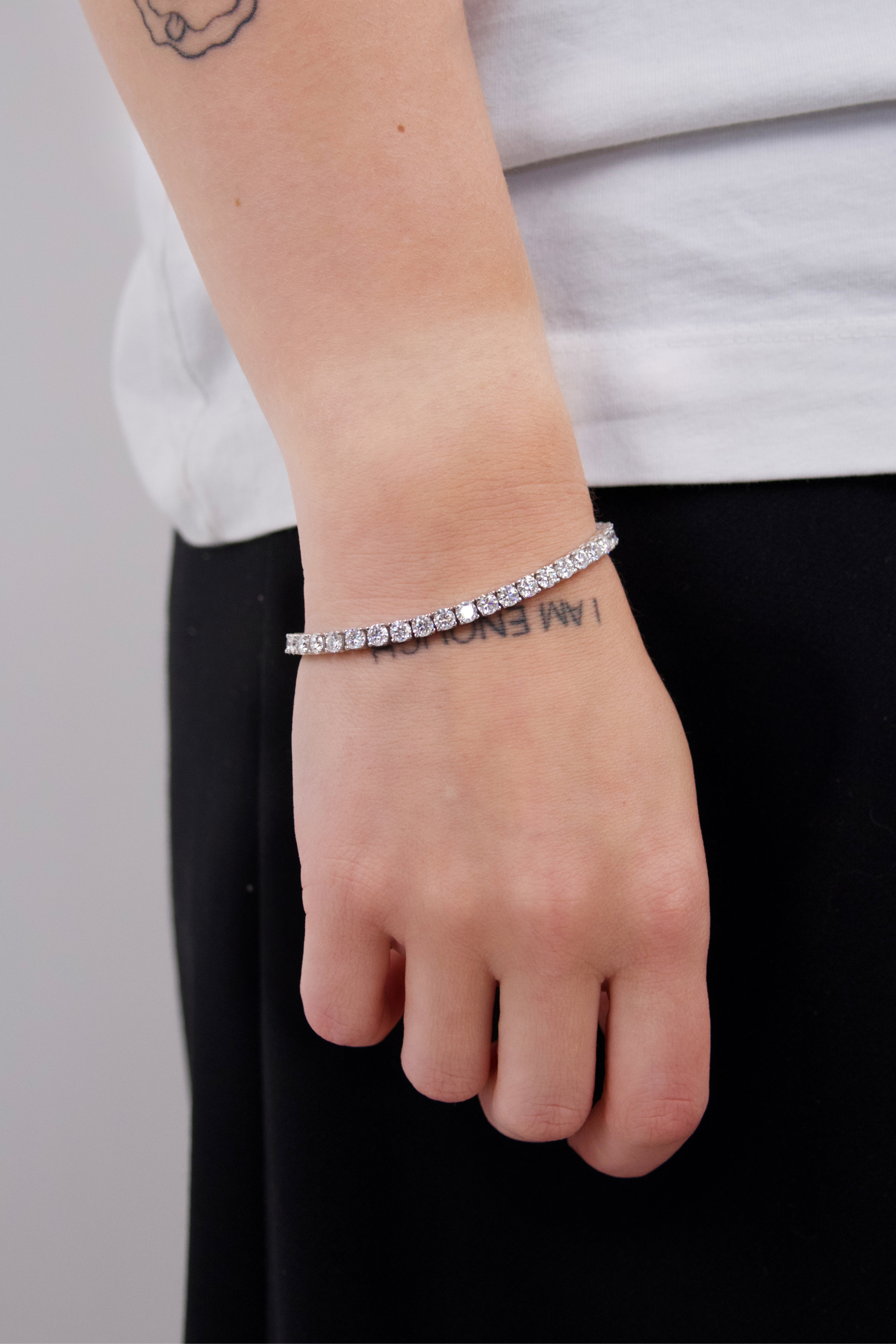 TENNIS BRACELET - 4MM WITGOUD