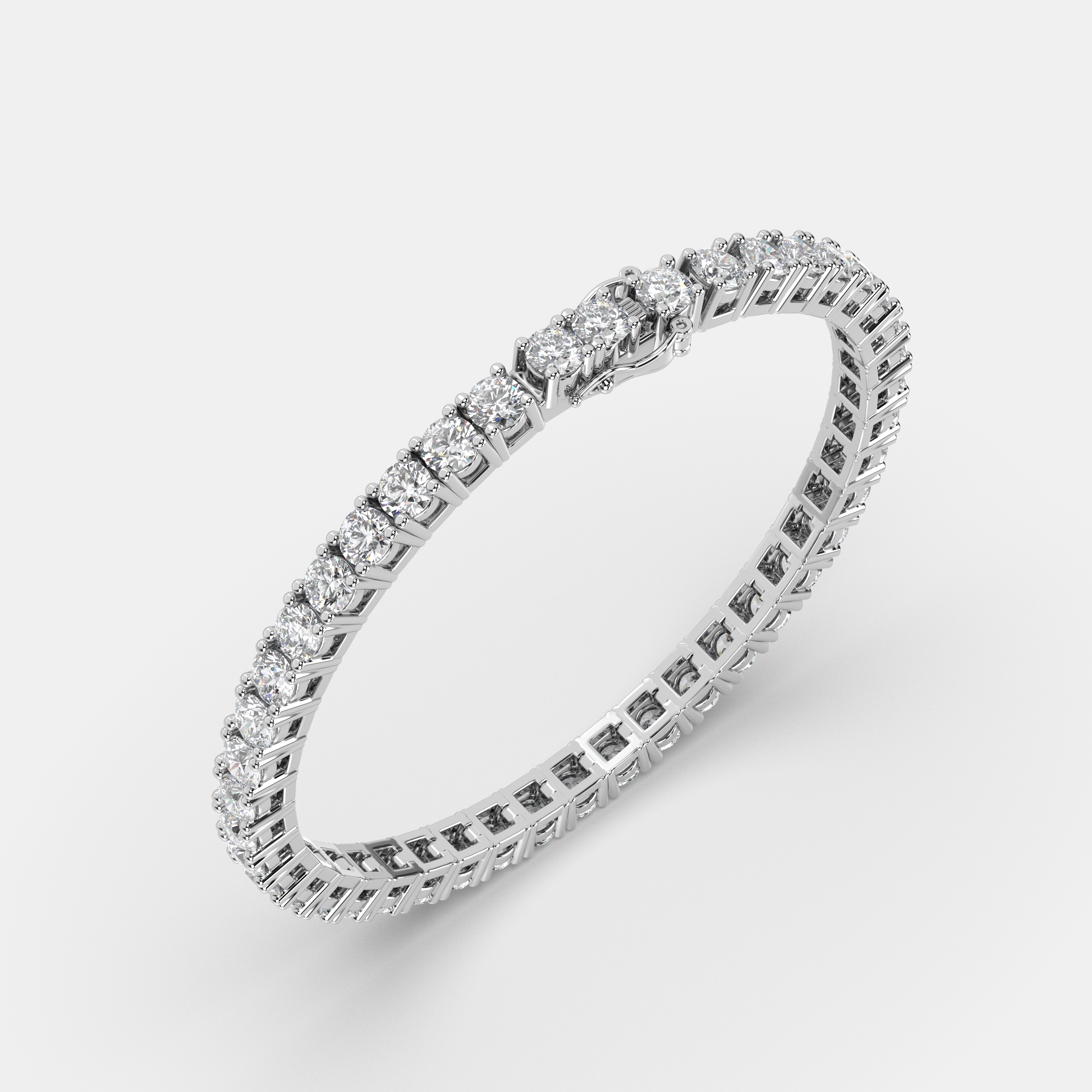 Moissanite Tennis bracelet - White Gold
