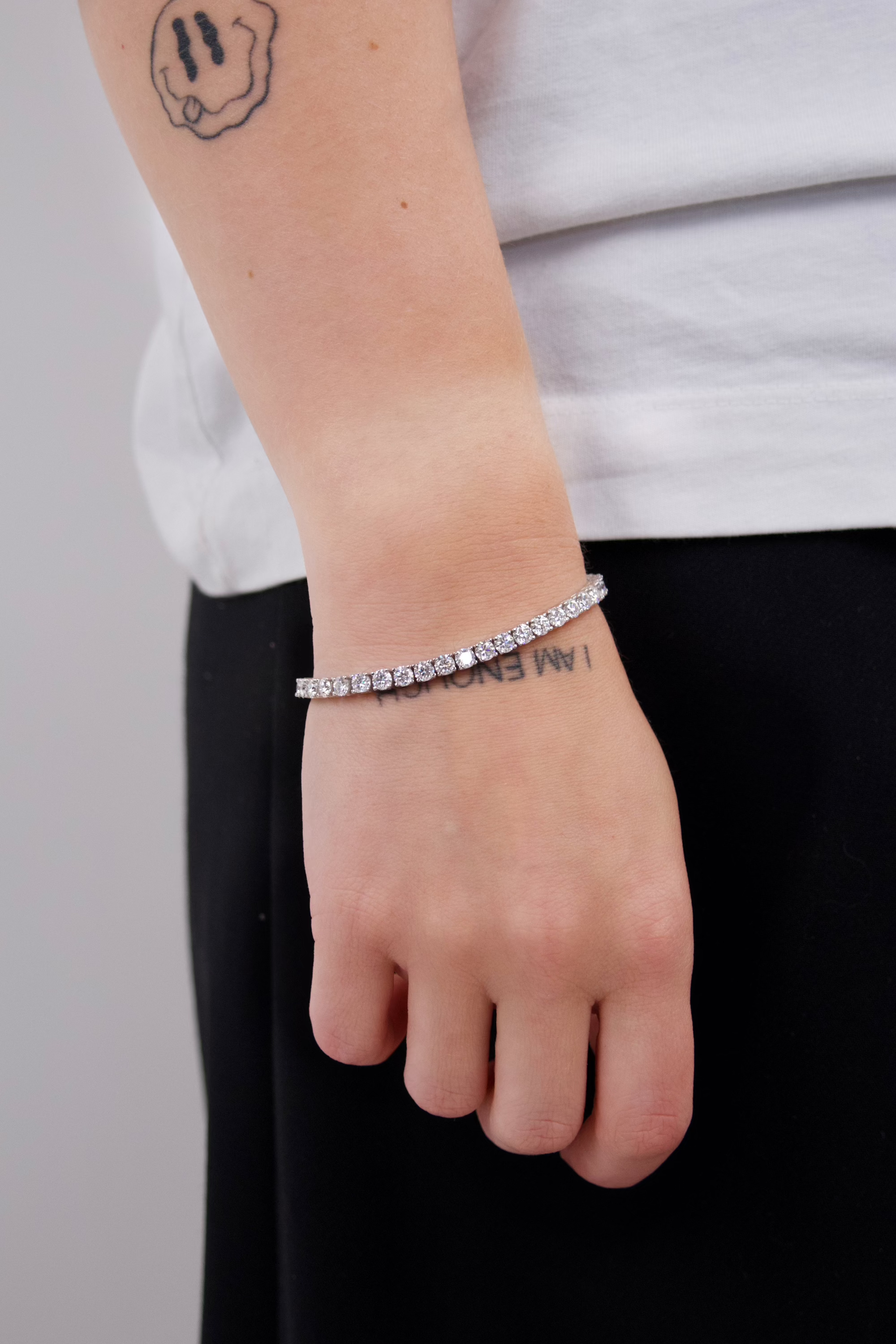 Moissanite Tennis bracelet - White Gold