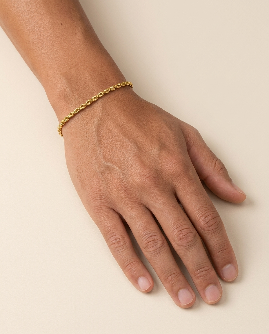 ROPE BRACELET - 3MM GOUD
