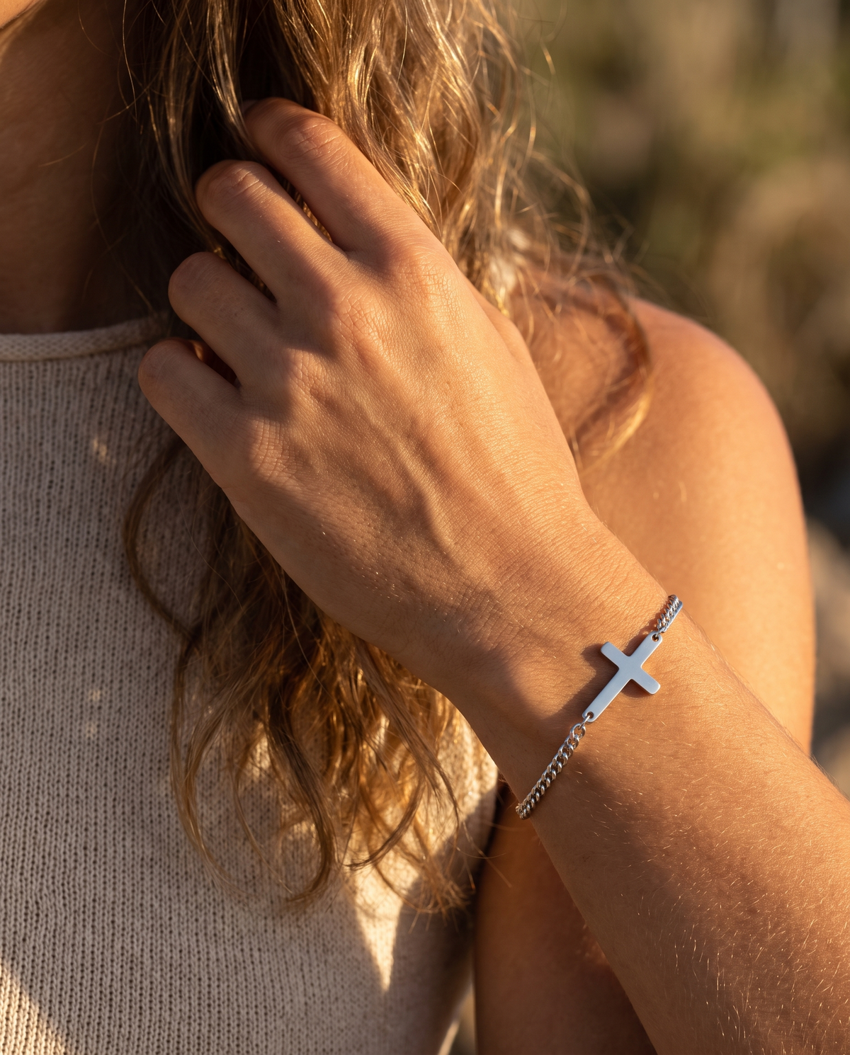 CROSS BRACELET - SILVER