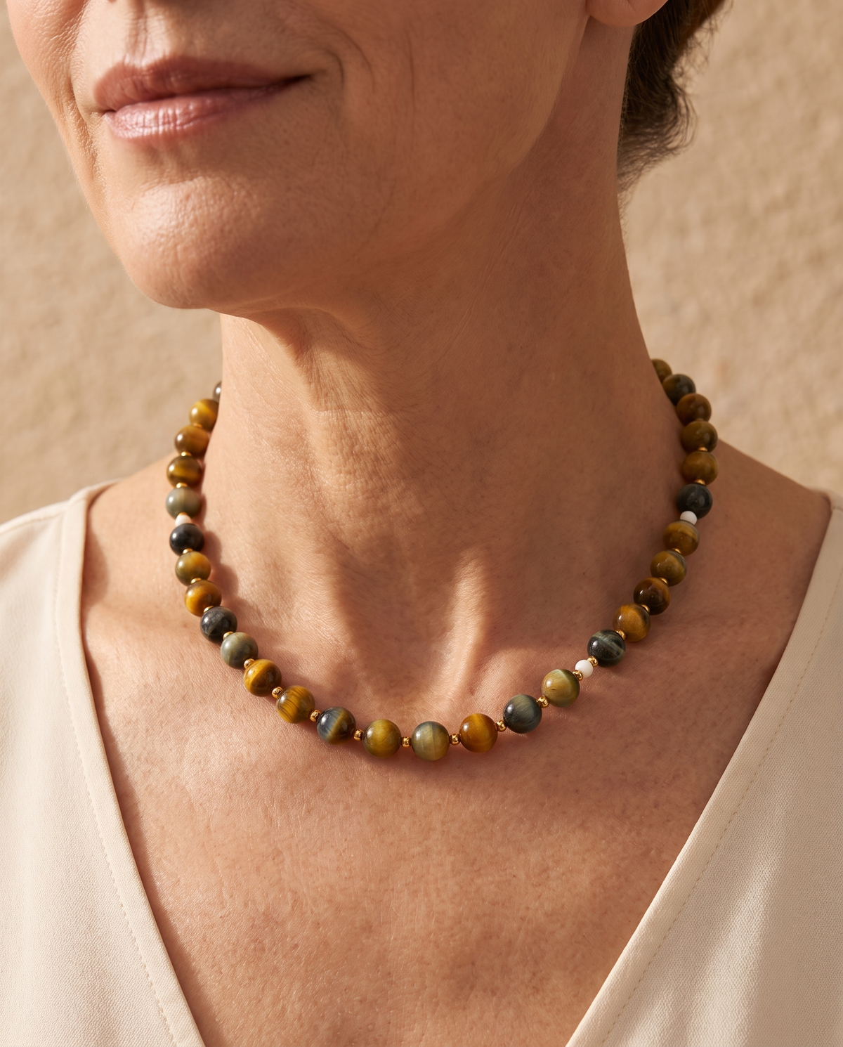 Tijgeroog Kralenketting
