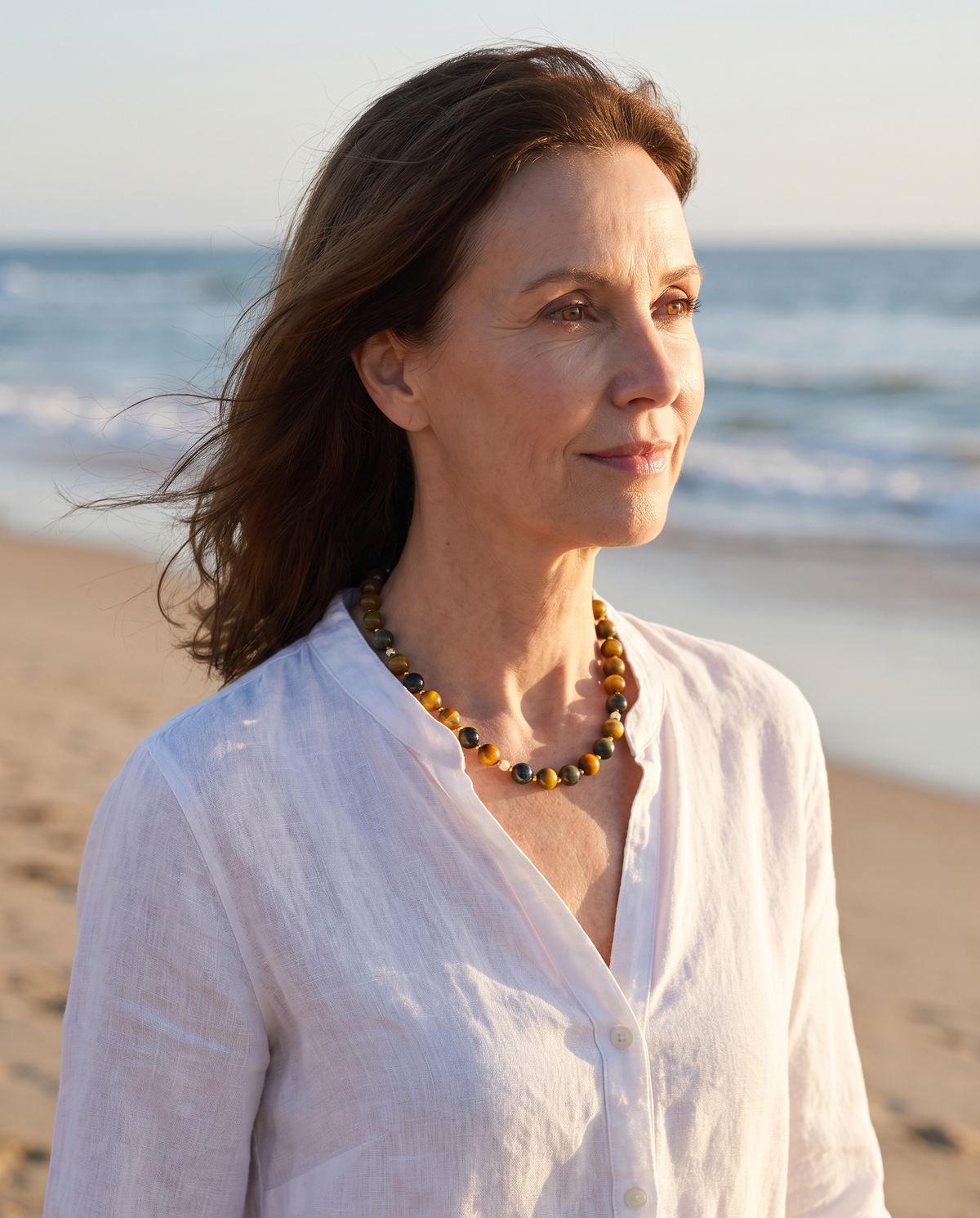 Tijgeroog Kralenketting