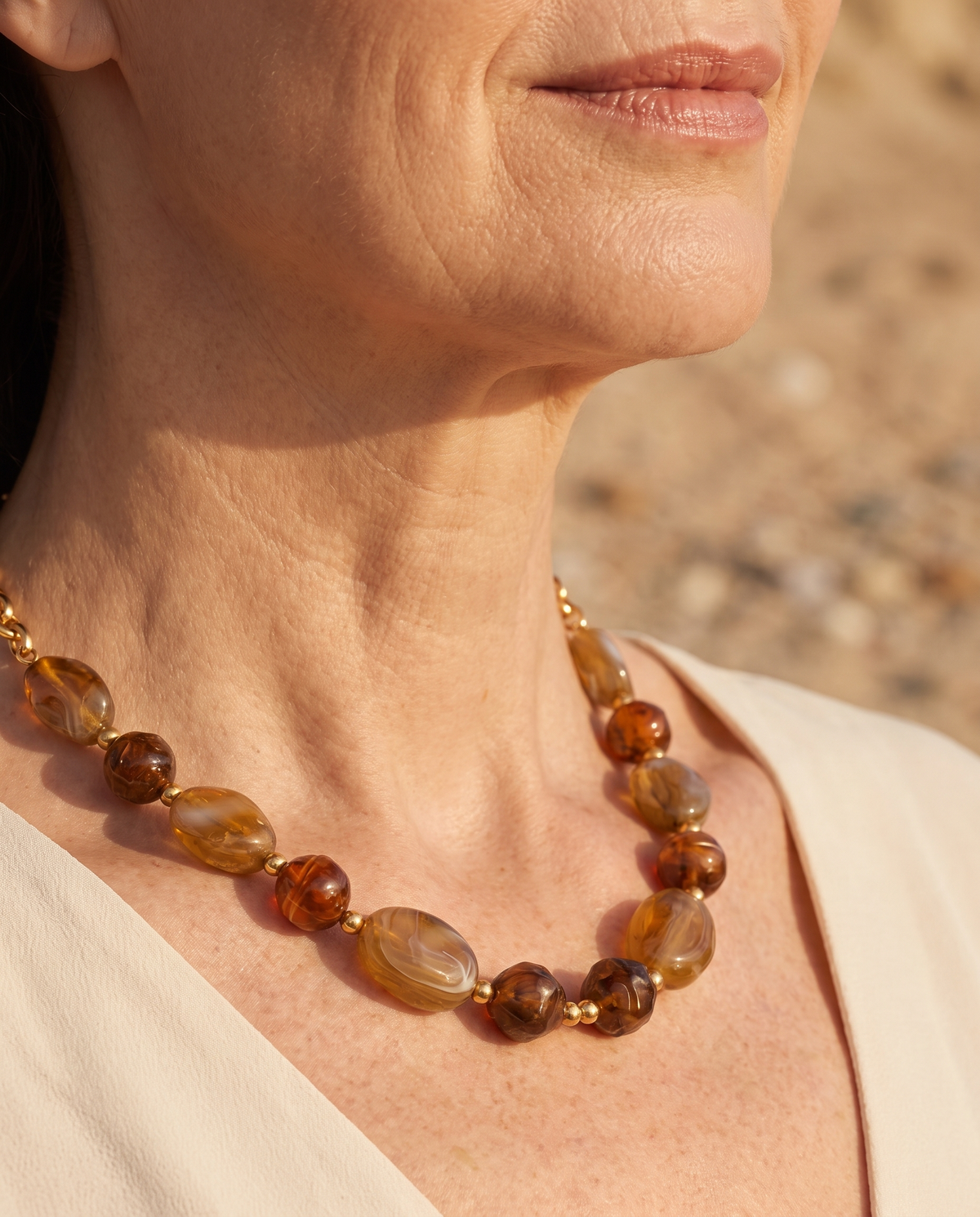 Karamel Kralenketting