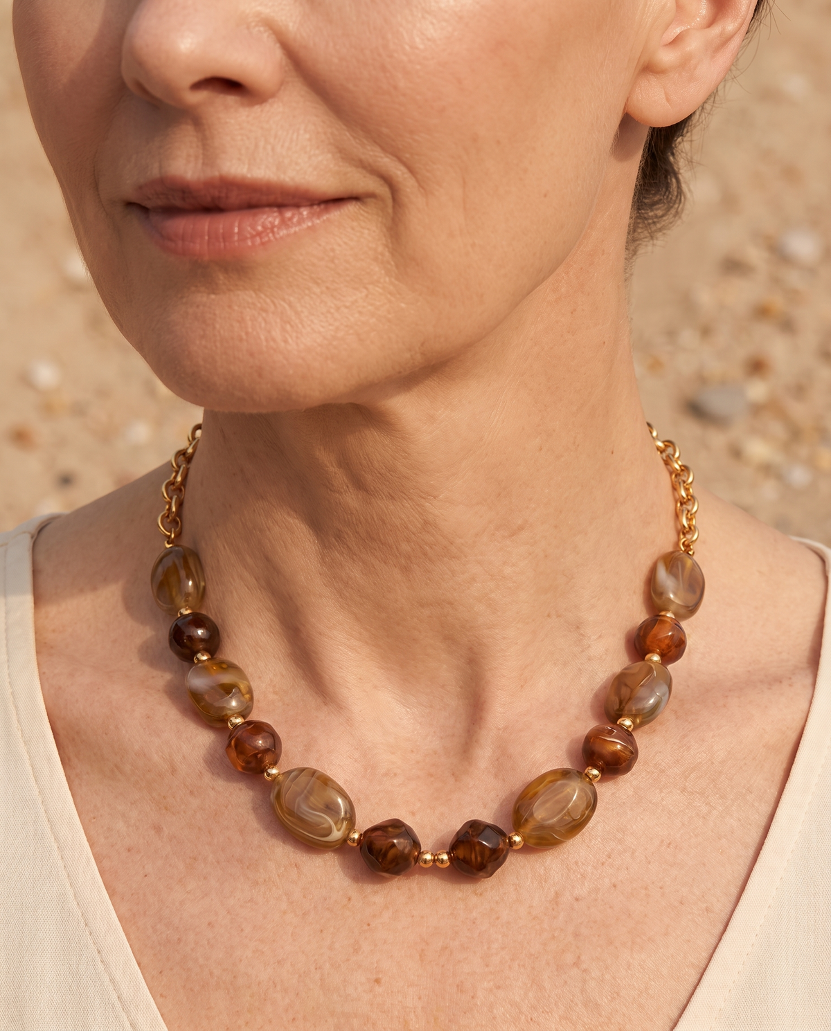 Karamel Kralenketting